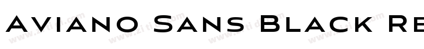 Aviano Sans Black Re字体转换